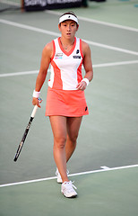 Image showing Sugiyama playing in Qatar at the 2008 Open
