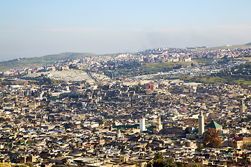 Image showing from high in the minaret and   