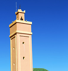 Image showing in maroc africa minaret and the blue sky