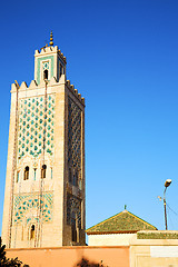 Image showing history   maroc africa  minaret street lamp