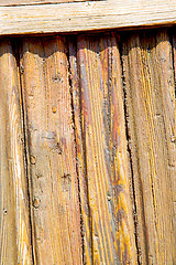 Image showing grain texture of  antique   door in italy   europe