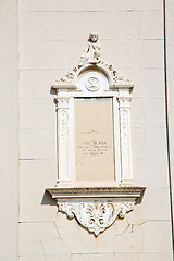 Image showing marble in old  italy europe milan statue