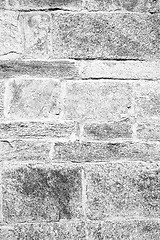 Image showing  cracked  step   brick in  italy old wall and texture material t