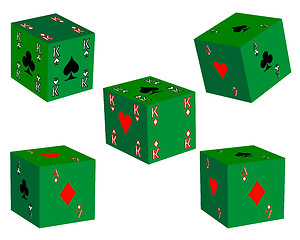 Image showing five dice