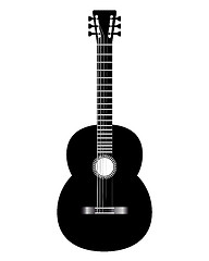 Image showing guitar black