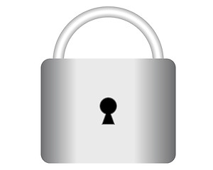 Image showing lock hinged