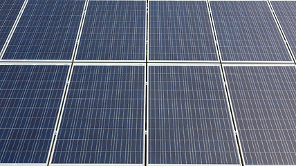 Image showing Photovoltaic modules in front