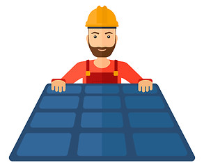 Image showing Constructor with solar panel.