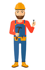 Image showing Cheerful repairman engineer.