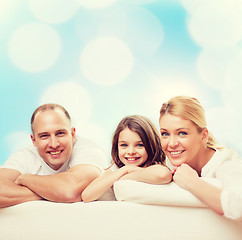 Image showing happy family at home