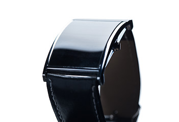 Image showing close up of black smart watch