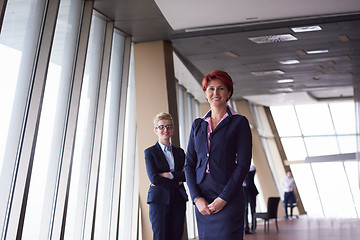 Image showing business woman goup at modern bright office