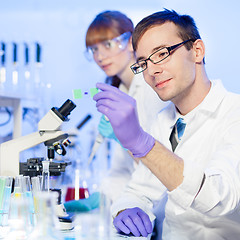 Image showing Health care professionals in lab.