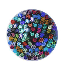 Image showing Collection of various felt tip pens