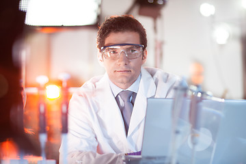 Image showing Portrait of an engineer in his working environment.