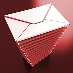 Image showing Envelopes Shows E-mail Message Inbox Mailbox