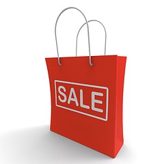 Image showing Sale Bag Shows Discount Or Promo