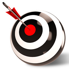 Image showing Target Shows Successful Performance And Result