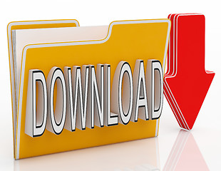 Image showing Download File Shows Downloading Software