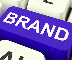 Image showing Brand Key Shows Branding Trademark Or Label