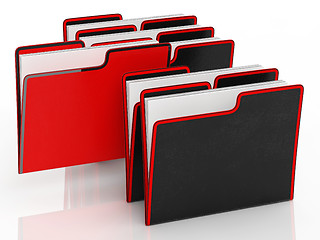 Image showing Files Meaning Organising And Paperwork