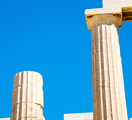 Image showing  athens in greece the old architecture and historical place part