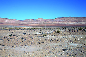 Image showing valley hill   in    dry mountain ground isolated