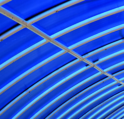 Image showing plastic abstract in asia  kho phangan pier roof lomprayah  bay  
