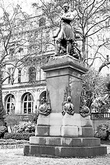 Image showing historic   marble and statue in old city of london england