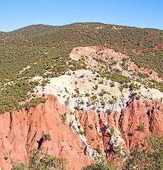 Image showing the    dades valley in atlas red and nobody