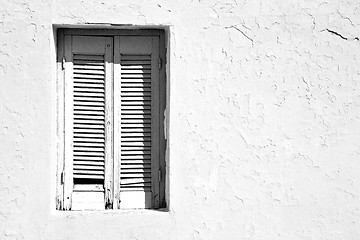 Image showing in santorini europe greece  old  and      wall