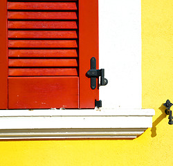 Image showing red window  varano borghi palaces italy   abstract  