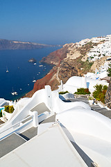 Image showing in vacation    europe   santorini   the sky