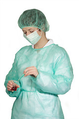 Image showing With surgical mask