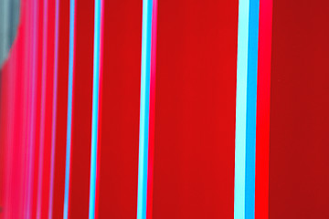 Image showing blue red abstract metal in englan london railing steel and backg