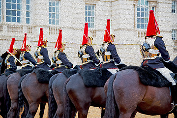 Image showing for    the queen in london england horse and cavalry 