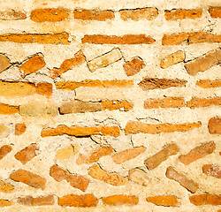 Image showing texture wall in africa morocco the old brick construction concre