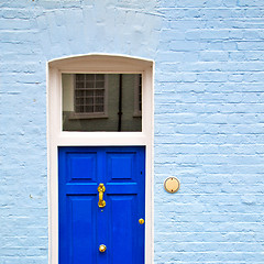 Image showing notting hill in london england olod suburban and antique wall do