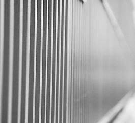 Image showing abstract metal in englan london railing steel and background