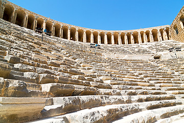 Image showing in turkey europe aspendos the  and gray