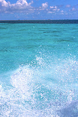 Image showing wave  in mexico  sea drop sunny  