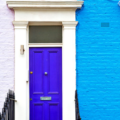 Image showing notting hill in london england old suburban and antique     wall