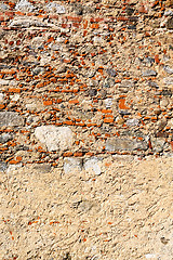 Image showing italy  and cracked  step      old wall   background