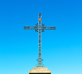 Image showing  catholic     abstract sacred  cross in italy europe and the sky