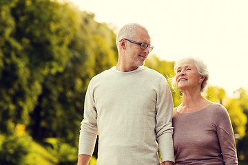 Image showing senior couple in park