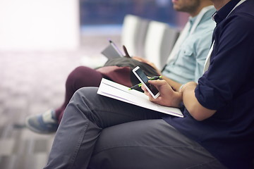 Image showing taking notes on business conference