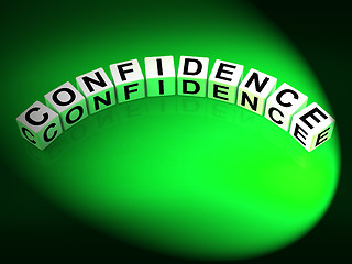 Image showing Confidence Letters Mean Believe In Yourself And Certainty