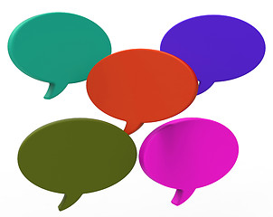 Image showing Blank Speech Balloon Shows Copyspace For Thought Chat Or Idea