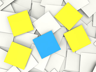 Image showing Blank Post it Messages Shows Copyspace To Do And Notices