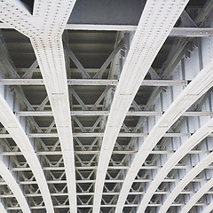 Image showing abstract metal in englan london railing steel and background